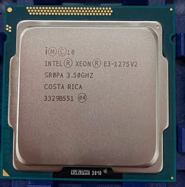 Procesador CPU Intel Xeon E3-1275 V2 3,5 GHz cuatro núcleos 8M-77 W LGA1155 E3-1275V2 Foto 3 de 4