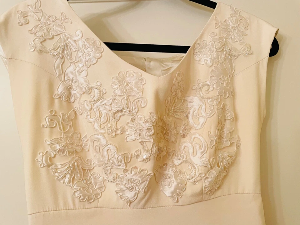 Bridal Gown Wedding Dress Inspired by Badgley Mischka Couture Ivory Color - Image 3 of 4