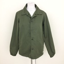 Hype Women's Jacket Size Xs Khaki Green Utility Pockets Long Sleeve Used F1