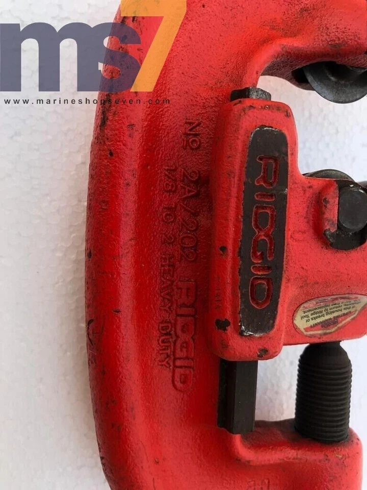 RIDGID 2A/202 HEAVY DUTY PIPE CUTTER 1/8" TO 2" CAPACITY #8 - Image 3 of 4