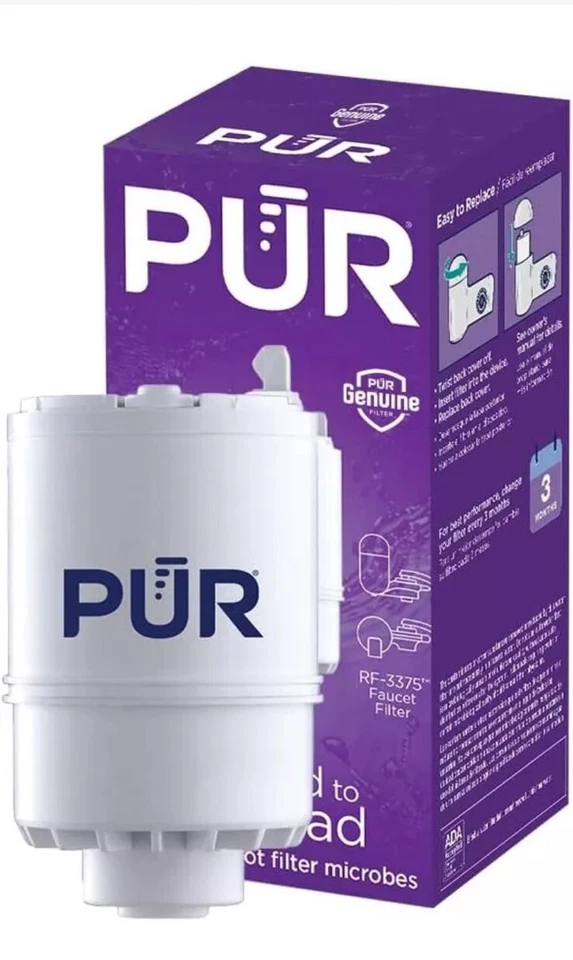 3 Pack Pur Basic Faucet Mount Replacement Filter RF33751V2 3 Filter - Image 2 of 4