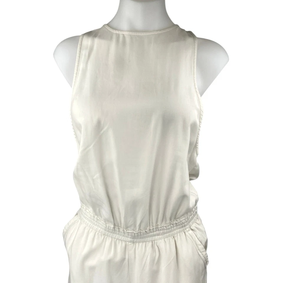 NUEVO Espléndido Blanco Sin Mangas Camiseta sin Mangas Pantalones Cortos Pierna Ancha Conjunto de 2 Piezas Talla XS Foto 4 de 4