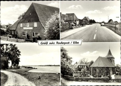 Postcard Radegast in Anhalt, Radegast/Elbe, village street with entrance,... - 5084659