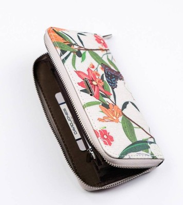 Großes Damen-Etui mit integriertem Stiftehalter aus Öko-Leder - David Jones