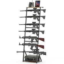 Rifle Gun Racks Holds up 7 Guns Wall Mount Floor Standing Display Stand Hunting