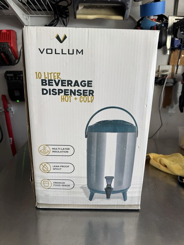 Vollum 10 L Stainless Steel Vacuum Insulated