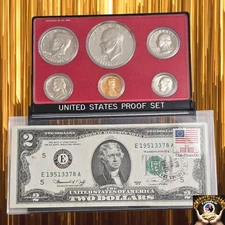 1976 S Bicentennial Eisenhower Kennedy Washington Clad Proof Coin +BONUS $2 (76)