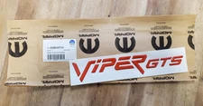 NOS OEM Dodge Viper GTS REAR Bumper Emblem Decal RED 0MB59TV5 92-97