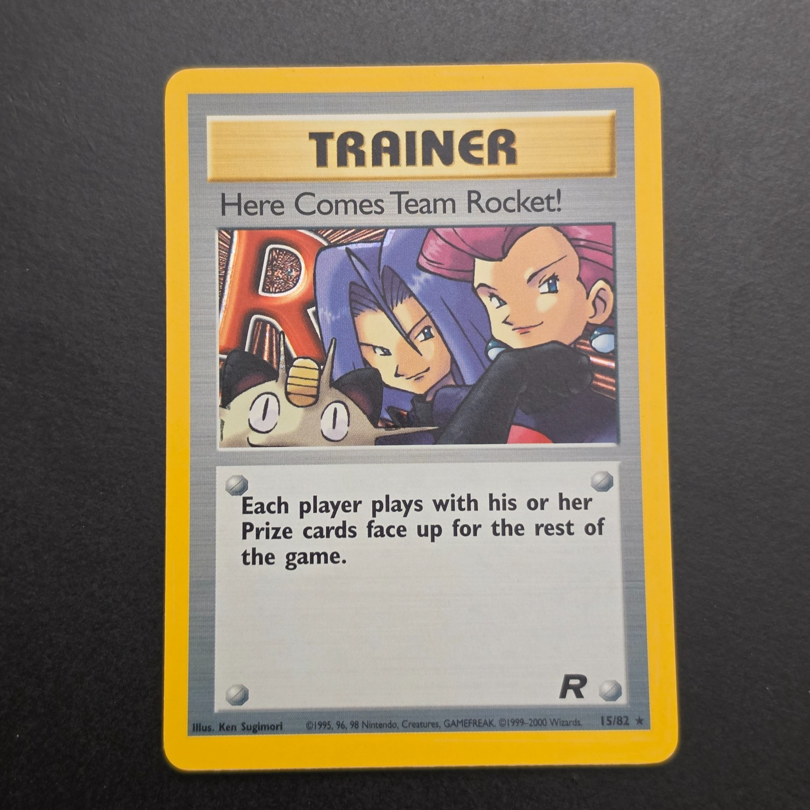 Pokemon TCG Here Comes Team Rocket! 15/82 Team Rocket Set Holo Rare VTG WOTC