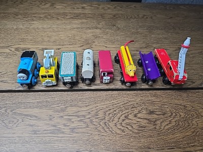 Learning Curve Thomas Wood Train Lot Rickety Fire Cherry Picker Milk Dragon Bus