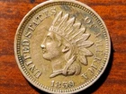 1859 Indian head Cent EF/AU ? uncleaned