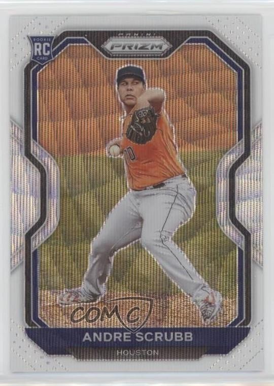 2021 Panini Prizm White Wave Prizm Andre Scrubb #54 Rookie RC 1b9b