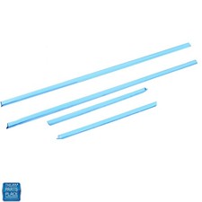 1966-67 Pontiac Gto Upper Door Quarter Moldings Hardtop Set