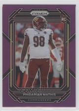 2022 Panini Prizm Rookies Purple Prizm 94/125 Phidarian Mathis #390 0b3