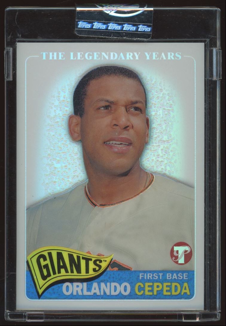 Orlando Cepeda #55 2005 Topps Pristine Legends Uncirculated Refractor /549