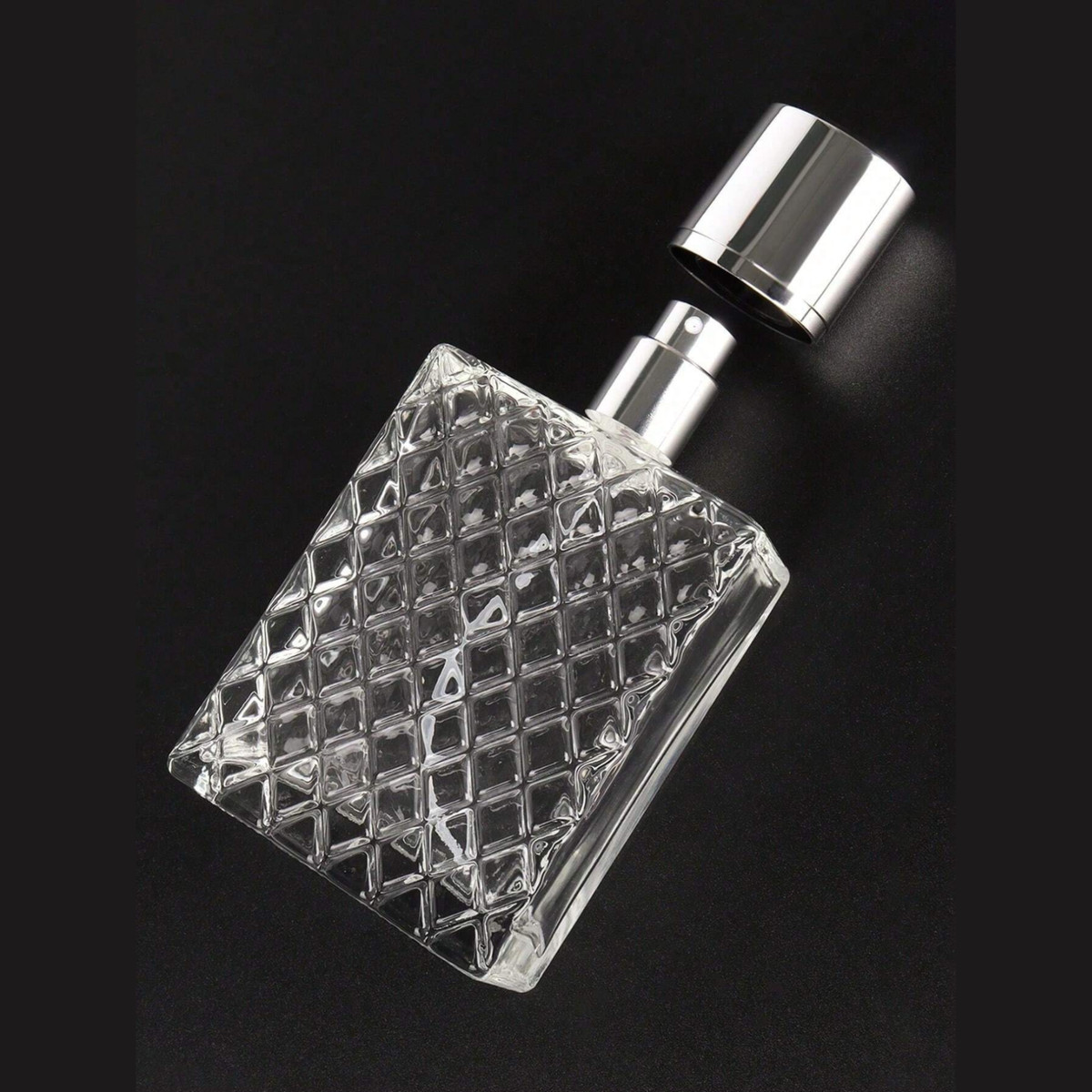 Glass Perfume Bottles Empty Refillable 100Ml /3.4Oz Atomizer Sprayer for Perfume View 2