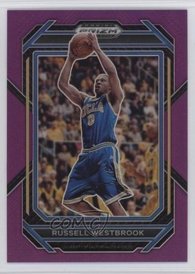 2023-24 Panini Prizm Draft Picks Purple Prizm 46/75 Russell Westbrook #55 9o3