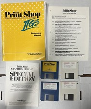 The Print Shop IIGS Apple IIGS Broderbund - Vintage - Rare