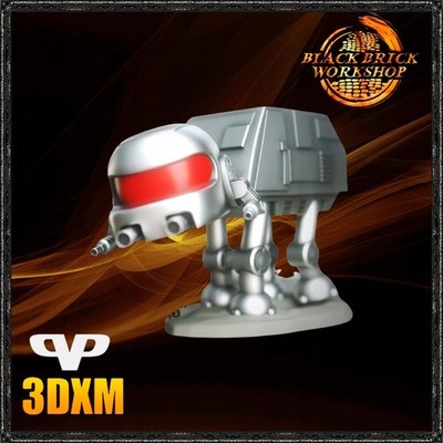 AT-AT 3D Print Figurine UNPAINTED from 3DXM Chibi /chi bi/SD Style