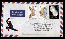 DR WHO 1997 NETHERLANDS ANTILLES BUTTERFLY CURACAO AIRMAIL TO USA w16601