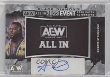 2024 Black Diamond AEW Event Logo All In Set 2 /49 Swerve Strickland Patch Auto