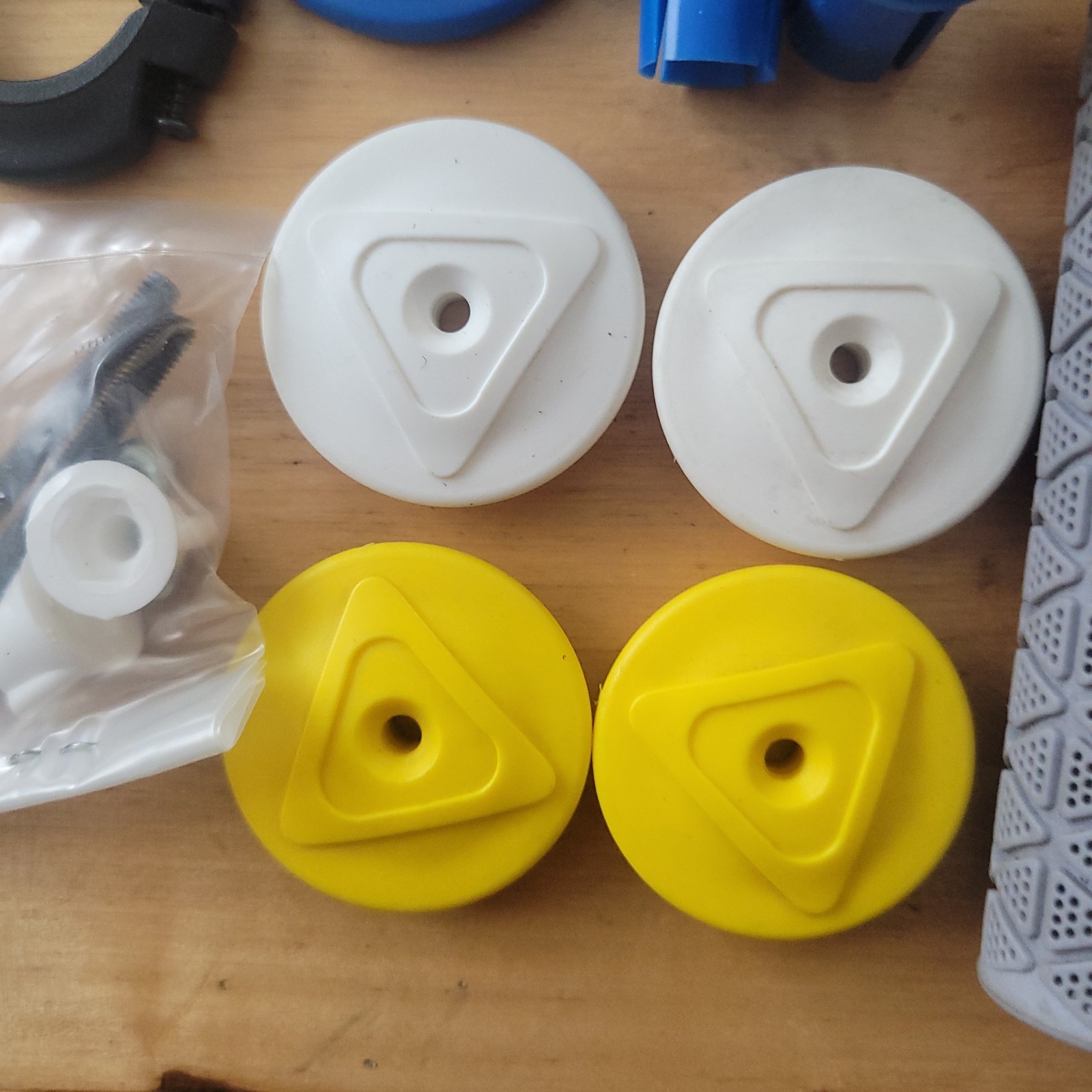 old School NOS  &  used  Ame Fini yellow grey  white  bmx bike grips