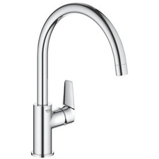 Grohe Kitchen Tap Mono Mixer Chrome Single Lever Swivel Spout Modern Faucet