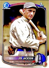 💎2025 Bowman Chrome🔥Shoeless Joe Jackson 1st Retrofractor #BCP-253 SSP!!