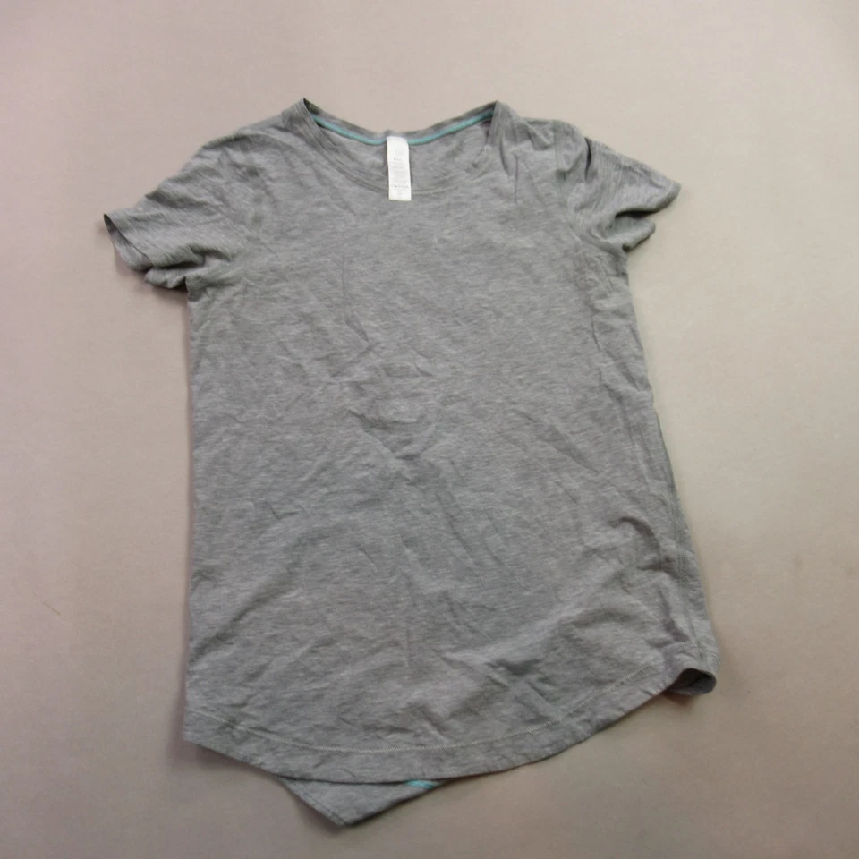 Camisa Ivivva Niñas 12 Manga Corta Cuello Redondo Gris Informal Ligera Foto 2 de 4