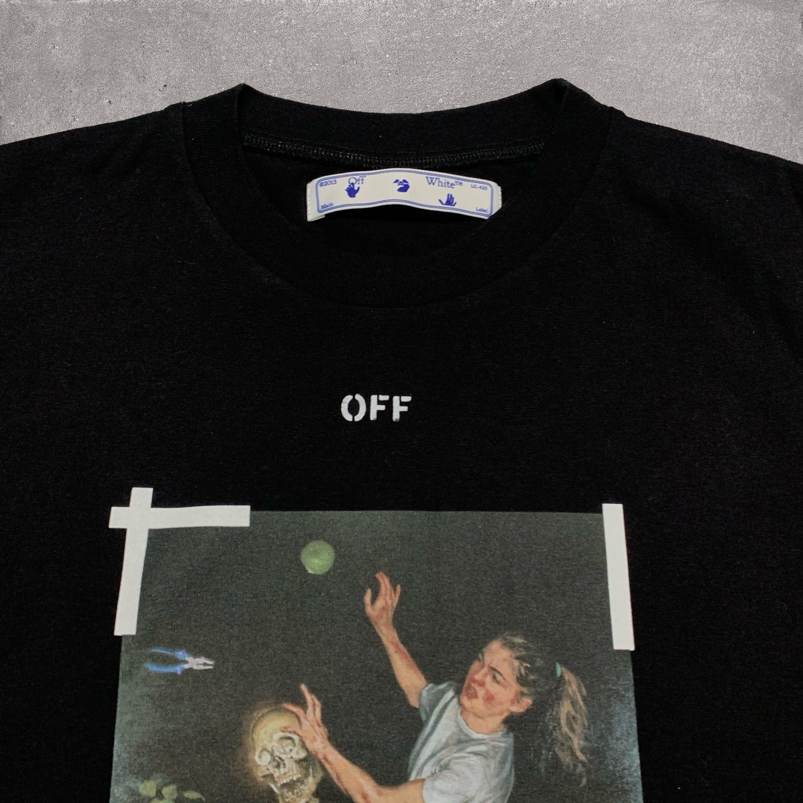 Off White Medium Pascal Arrows Black Tee Virgil A… - image 6
