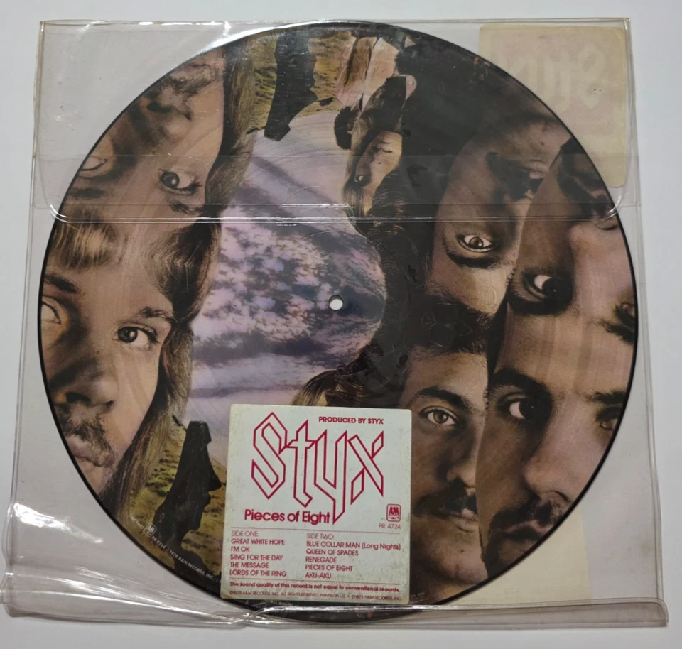 Styx Pieces of Eight Picture Disc #77008 Unplayed/ Sealed Near Mint - Image 2 of 3