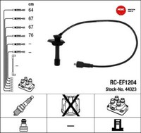 NGK 44323 ZüNdleitungssatz ZüNdkabelsatz ZüNdkabel FüR Subaru