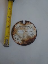 Vintage Oven Thermometer Metal Plate Dial Friendship NY 