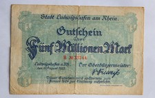 Ludwigshafen am Rhein, 5 milionów marek, 1923,