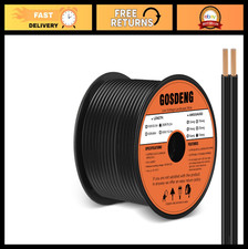 250FT Low Voltage Landscape Wire 10 Gauge 2 Conductors Outdoor Lighting Cable, D