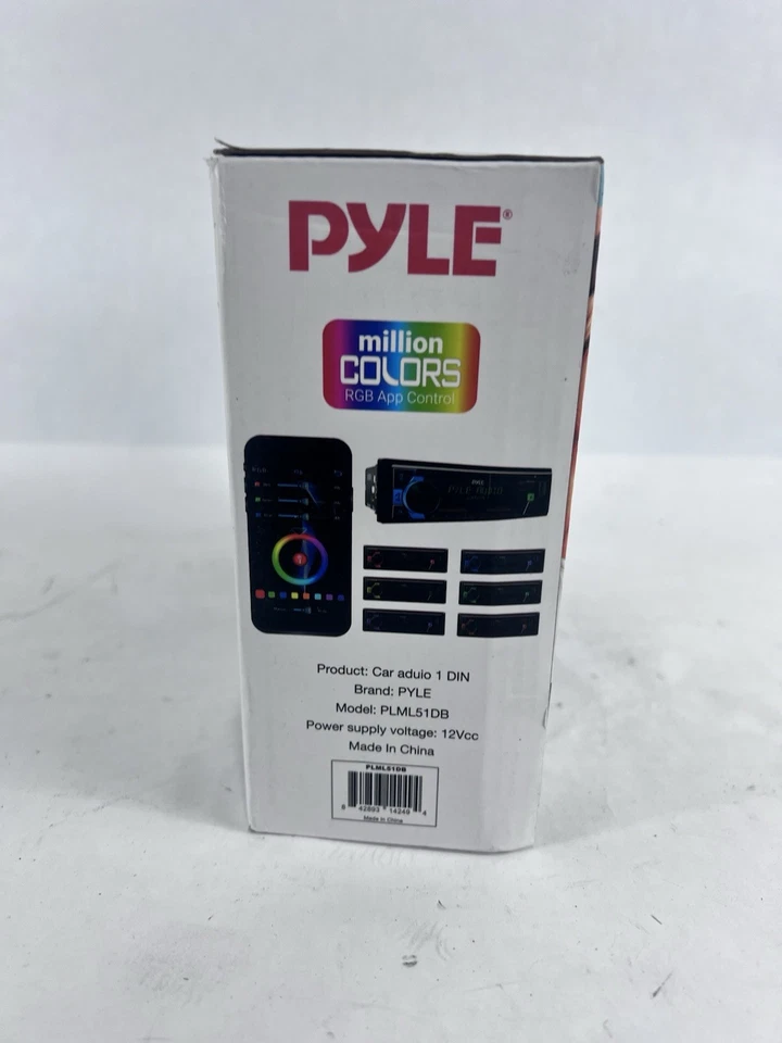 Pyle Stereo Receiver Power Amplifier- Single DIN 30 Preset Memory PLML51DB New - Image 4 of 4