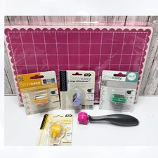 We R Memory Keepers SEW EASY Piercing Mat Tool Piercers Card Making Tool Lot