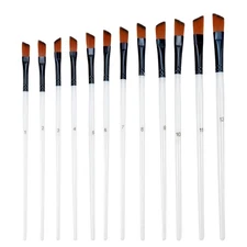 Antrader Angular Paint Brushes for Acrylic Painting,Artist Filbert Paint Brus...