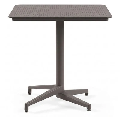Yelloo Mod. MOON Table Bar Pliable Extérieur 80x80 cm Mink Grigio PPL - Photo 1/4