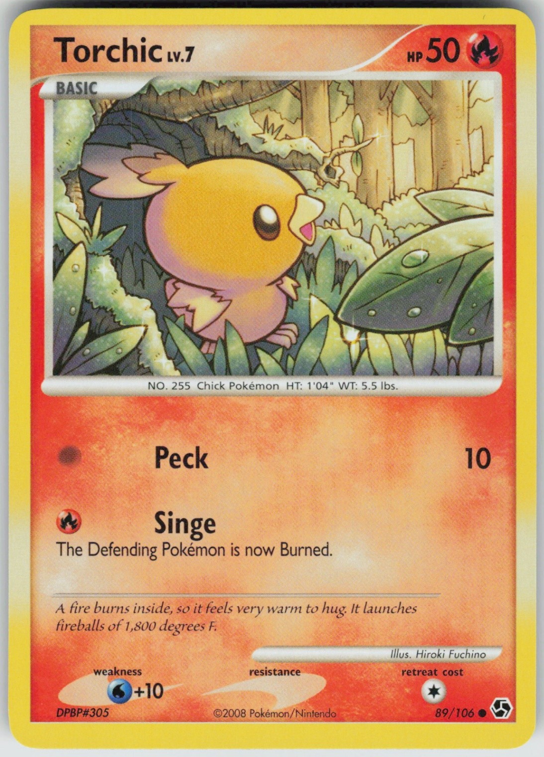 Pokemon Torchic 89/106 Great Encounters Common NM
