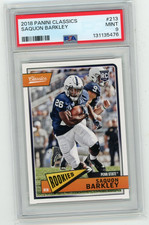 2018 Panini Classics Rookies Saquon Barkley #213 RC PSA 9