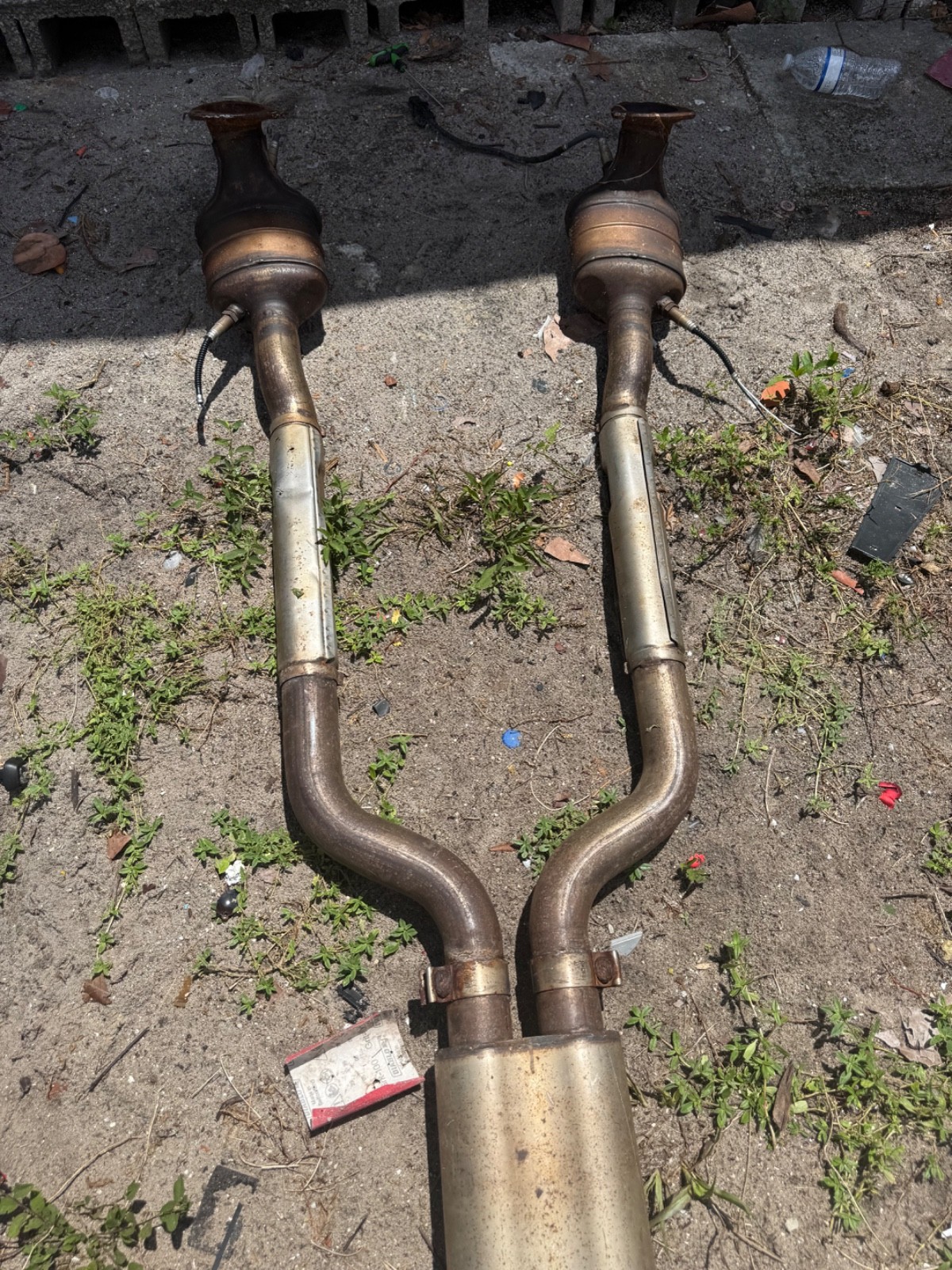 04-19 Maserati GranTurismo M145 Exhaust Downpipes Right & Left Set OEM 56k