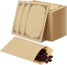 200 Pcs Seed Coin Envelopes Seal Storage, 2.3 X 3.5'', Kraft Color
