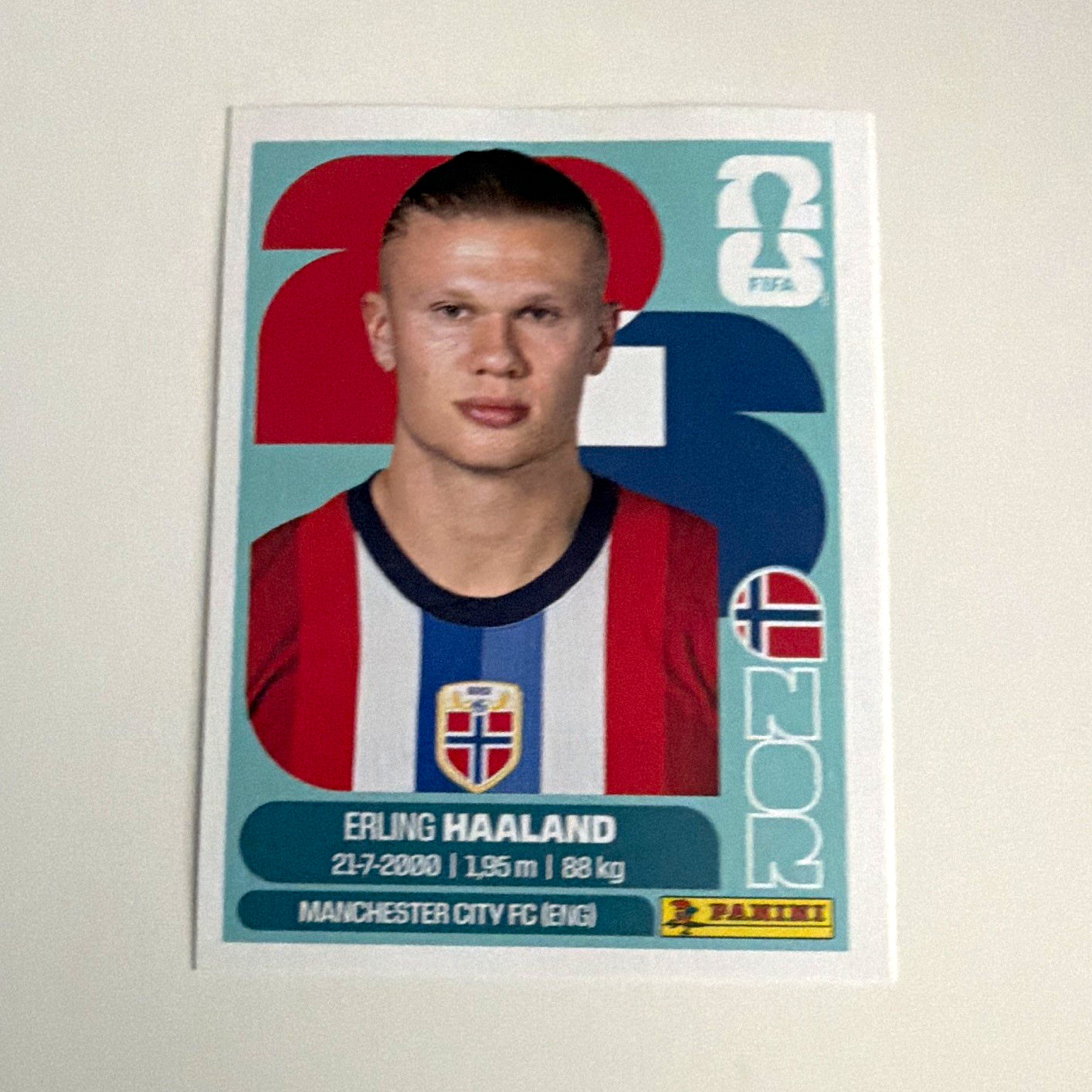 Panini FIFA World Cup Sticker Erling Haaland NOR15 2026