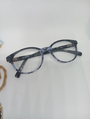 Jill Stuart JS375-3 Eyeglasses Frame Flex Hinge Blue Marble 50-19-140-40mm G11