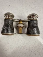 SPORTIERE PARIS MINIATURE BINOCULARS, DOG AND DEER SCENE, MADE IN FRANCE