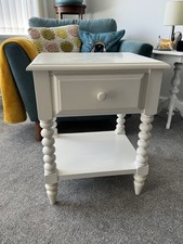 Beside Cabinet Night Stand White Hardwood With Drawer From Target (USA)