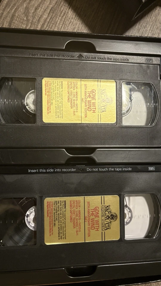 Gone With The Wind 50th Anniversary VHS Box Set Commemorative Limited Edition  - Image 4 of 4