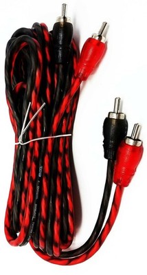 DS18 RCA12FT 12 ft 2 Channel Shielded Twisted RCA Audio Cable Amp