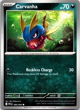 Carvanha 060/094 Common Phantasmal Flames Pokemon NM